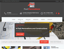 Tablet Screenshot of mfastrenovations.com